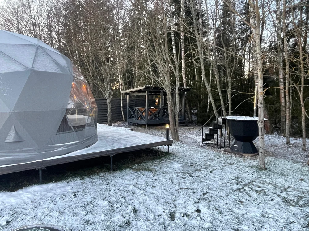 Каждый дом оборудован зоной барбекю